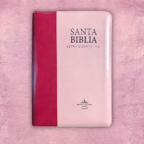 Biblia Mediana - Rosada con cierre